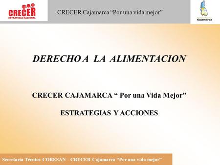 DERECHO A LA ALIMENTACION