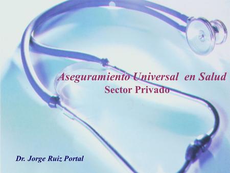 Aseguramiento Universal en Salud