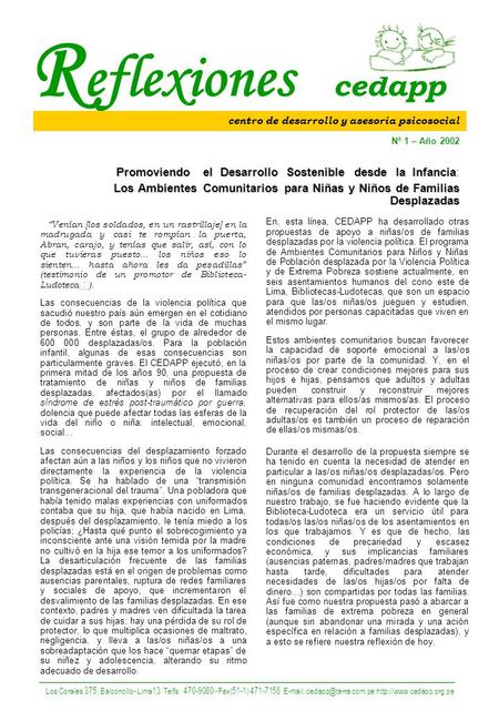 R eflexiones cedapp Venían [los soldados, en un rastrillaje] en la madrugada y casi te rompían la puerta, Abran, carajo, y tenías que salir, así, con lo.