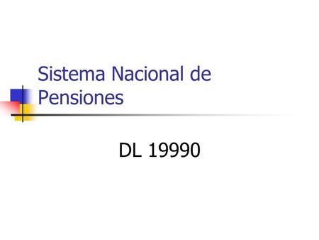Sistema Nacional de Pensiones