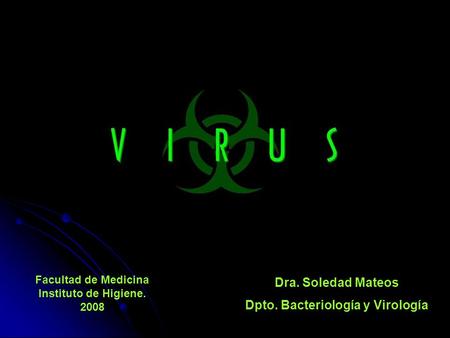 Dpto. Bacteriología y Virología