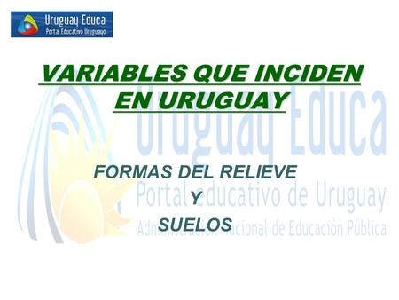 VARIABLES QUE INCIDEN EN URUGUAY