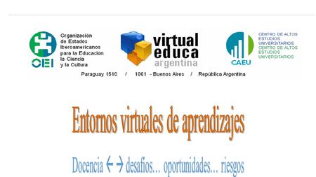 Entornos virtuales de aprendizajes