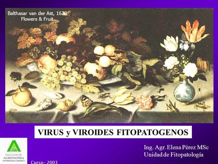 VIRUS y VIROIDES FITOPATOGENOS