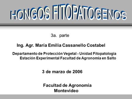 HONGOS FITOPATOGENOS 3a. parte