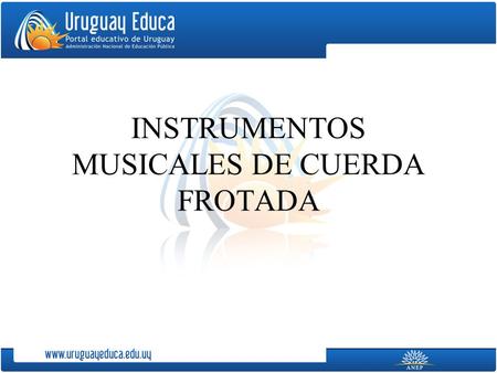 INSTRUMENTOS MUSICALES DE CUERDA FROTADA