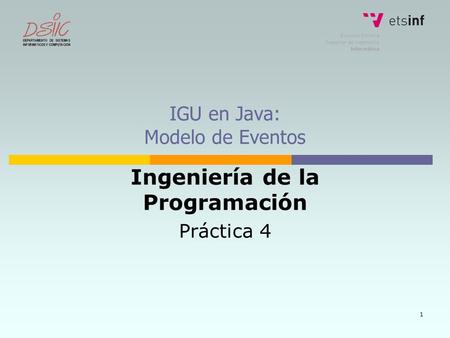 IGU en Java: Modelo de Eventos