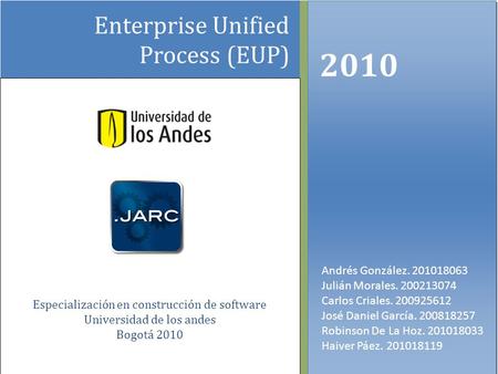 2010 Enterprise Unified Process (EUP)