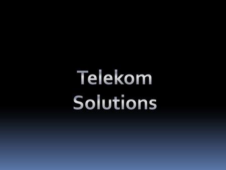 Telekom Solutions.