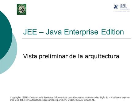 JEE – Java Enterprise Edition