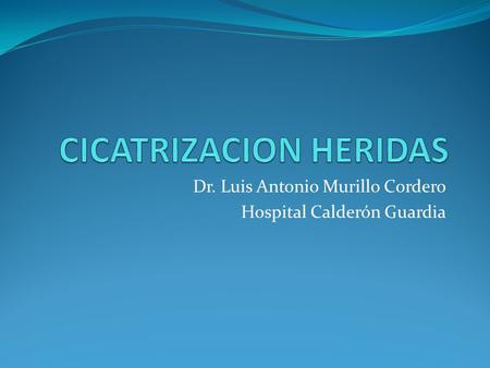 CICATRIZACION HERIDAS