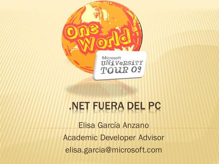 Elisa García Anzano Academic Developer Advisor