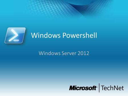 Windows Powershell Windows Server 2012.
