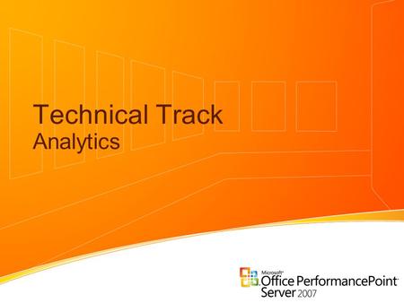 Technical Track Analytics. Analytics in PPS Alejandro Leguizamo SQL Server MVP, Mentor Solid Quality Mentors