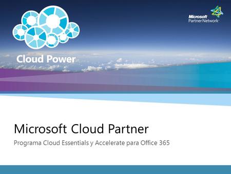 Microsoft Cloud Partner