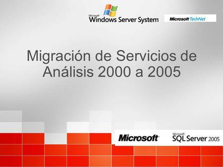 Migración de Servicios de Análisis 2000 a 2005. Javier Loria Solid Quality Learning Microsoft MVP Coautor: Designing Microsoft SQL Server 2005 Databases.