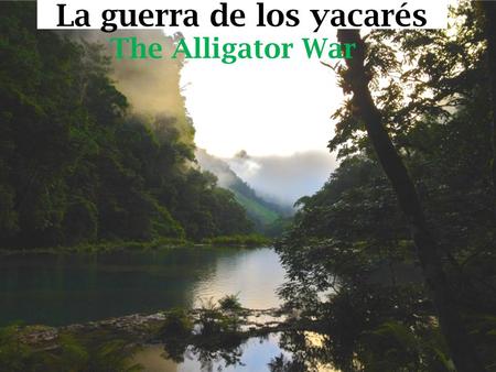 La guerra de los yacarés The Alligator War. El acorazado Warship.