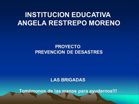 INSTITUCION EDUCATIVA ANGELA RESTREPO MORENO