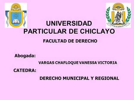 UNIVERSIDAD PARTICULAR DE CHICLAYO
