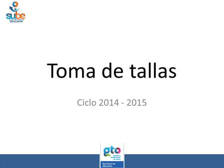 Toma de tallas Ciclo 2014 - 2015.