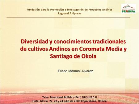 Fundación para la Promoción e Investigación de Productos Andinos