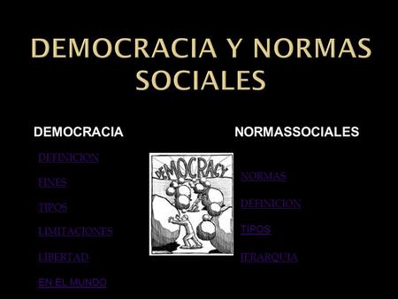DEMOCRACIA Y NORMAS SOCIALES