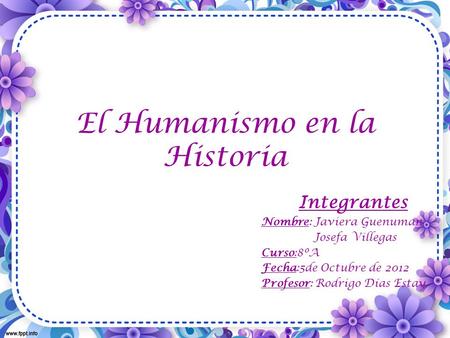 El Humanismo en la Historia