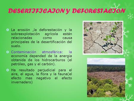 DESERTIFICAION Y DEFORESTACION