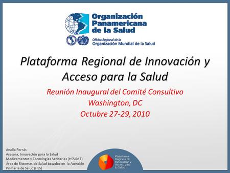 Plataforma Regional de Innovación y Acceso para la Salud