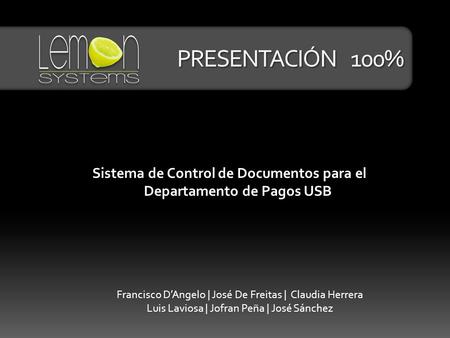 Sistema de Control de Documentos para el Departamento de Pagos USB