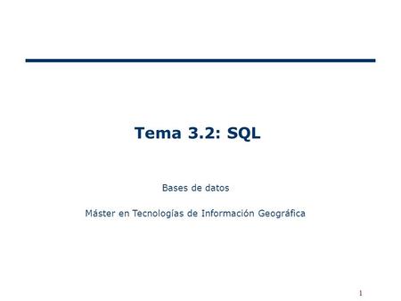 Máster en Tecnologías de Información Geográfica