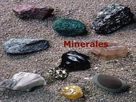 Minerales.