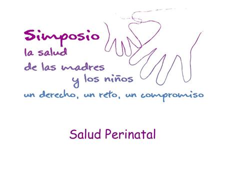 Salud Perinatal.