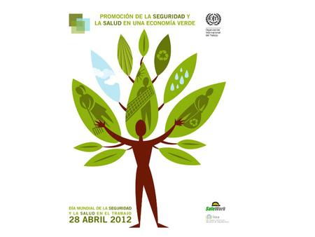 Con ocasión del Día Mundial de SST este año la OIT ha preparado un informe sobre “Promover la seguridad y la salud en una economía verde”. El tema fue.