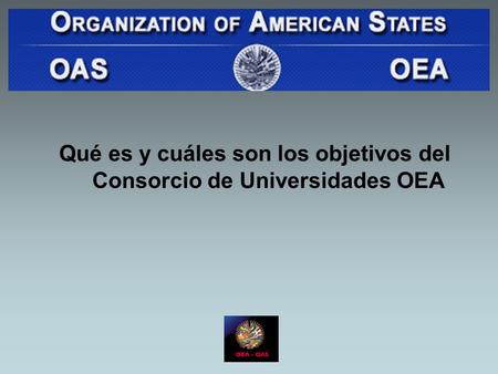 Qué es y cuáles son los objetivos del Consorcio de Universidades OEA.