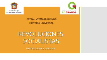 REVOLUCIONES SOCIALISTAS