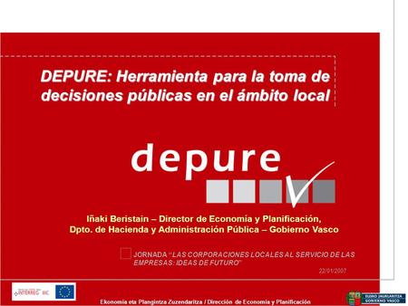Iñaki Beristain – Director de Economía y Planificación,