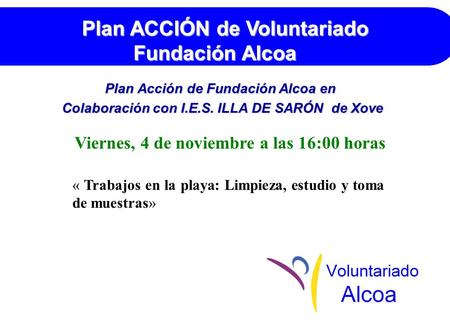 Plan ACCIÓN de Voluntariado Fundación Alcoa