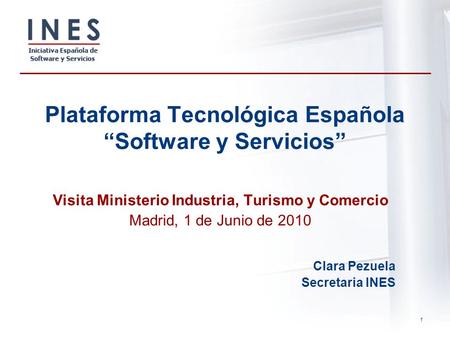 Plataforma Tecnológica Española “Software y Servicios”