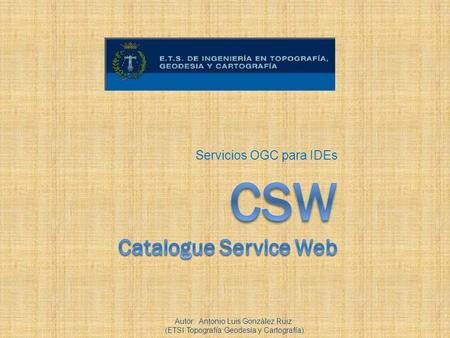 CSW Catalogue Service Web
