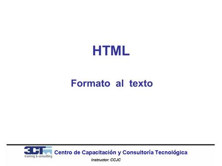 HTML Formato al texto.