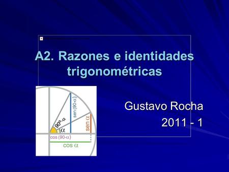 A2. Razones e identidades trigonométricas