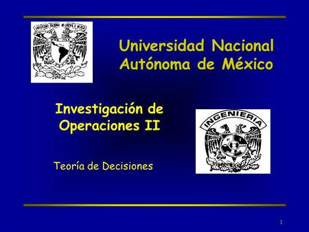 Investigación de Operaciones II