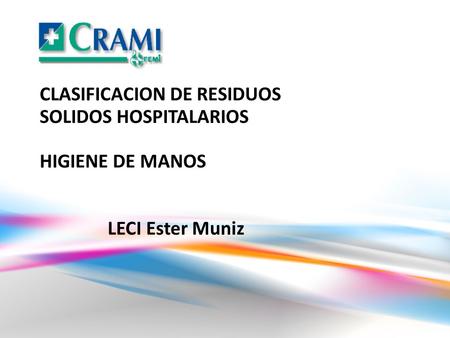 CLASIFICACION DE RESIDUOS SOLIDOS HOSPITALARIOS