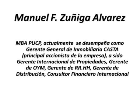 Manuel F. Zuñiga Alvarez