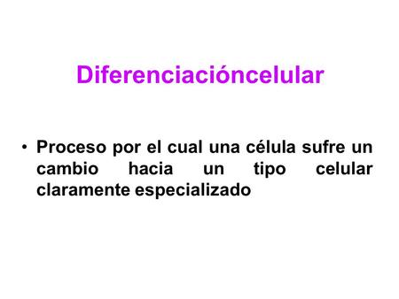 Diferenciacióncelular
