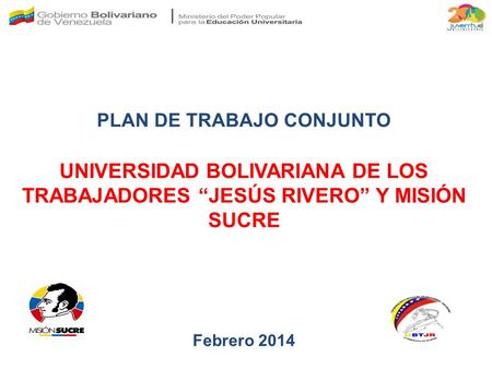 PLAN DE TRABAJO CONJUNTO