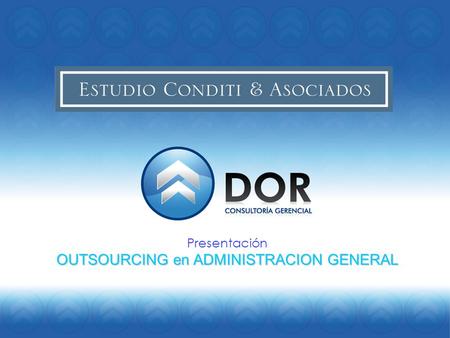 OUTSOURCING en ADMINISTRACION GENERAL