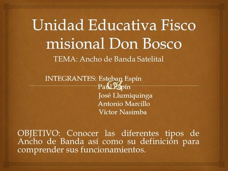 Unidad Educativa Fisco misional Don Bosco