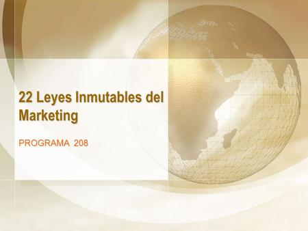22 Leyes Inmutables del Marketing